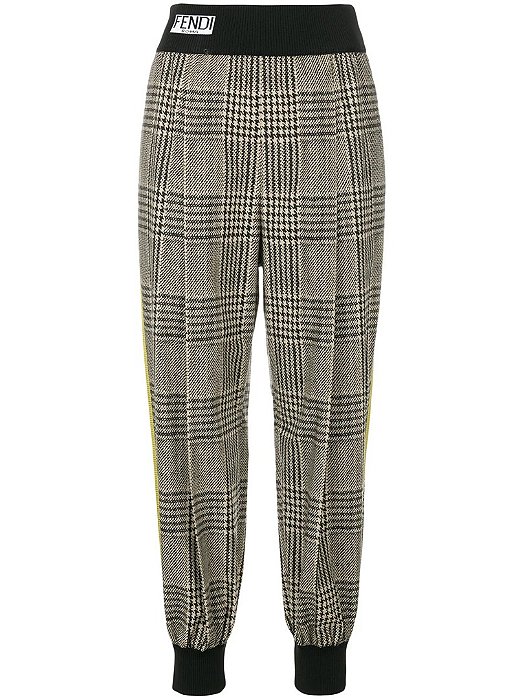 Calça Fendi Listra Amarela