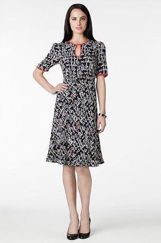 Vestido Kate Spade Preto Estampa Letras