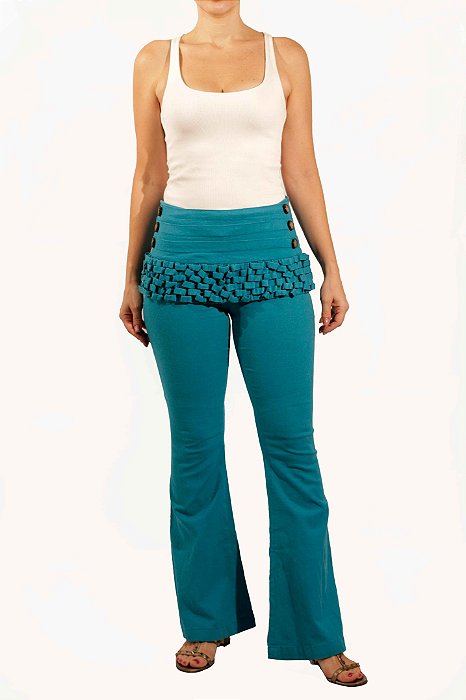 Calça Mixed Azul Turquesa