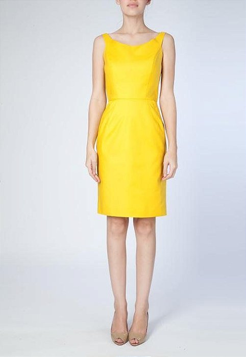 Vestido Andrea Marques Modelo Elegance Amarelo