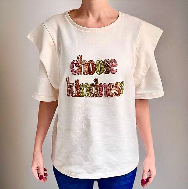 Blusa Iorane Offwhite de Moletom