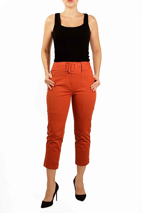 Calça Le Lis Blanc Laranja Clochard