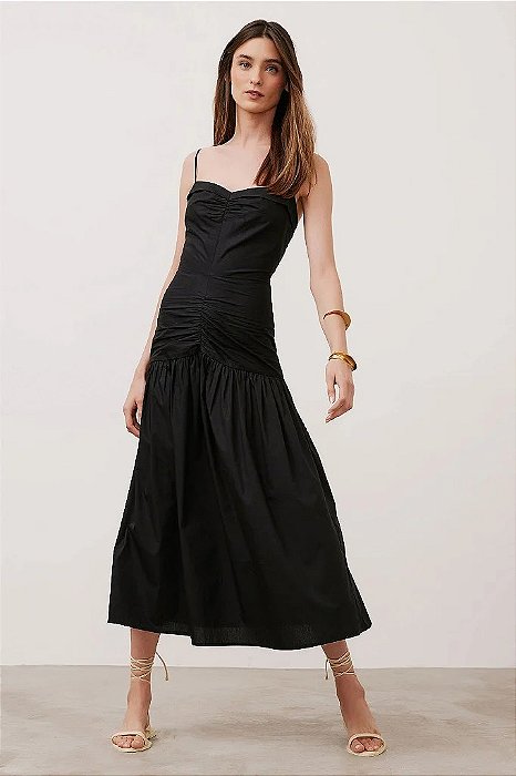 Vestido Andrea Marques Preto Midi