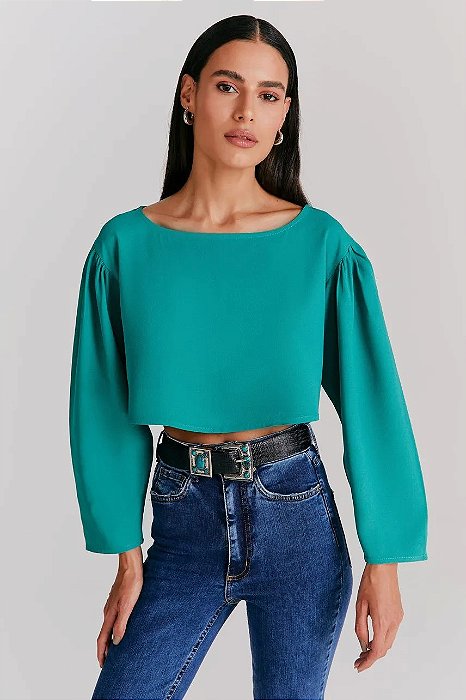 Conjunto Blusa + Calça NV Pantalona Verde