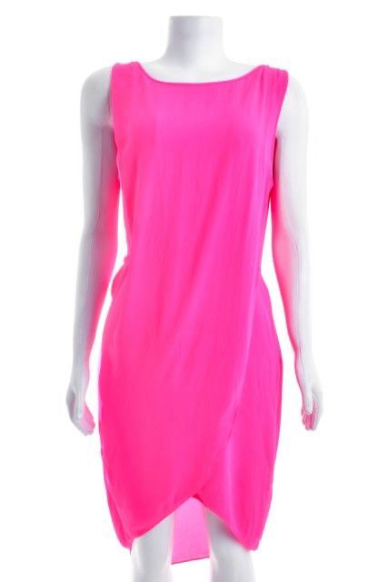 Vestido BCBG Maxaziria Rosa Liso