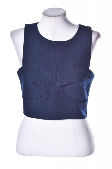 Blusa Cropped Olympiah Azul
