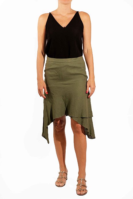 Saia Ateen Verde Militar Pontas
