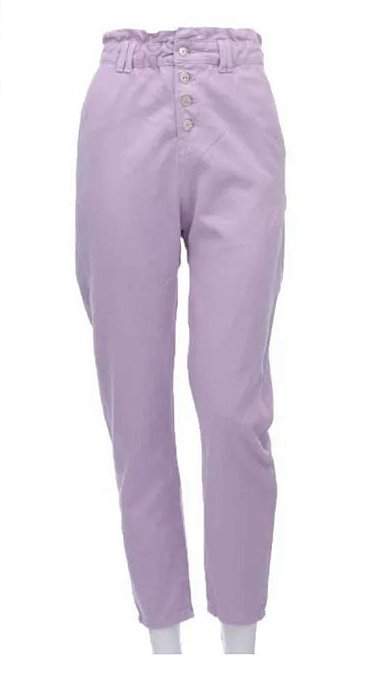 Calça Zara Lilás Brim