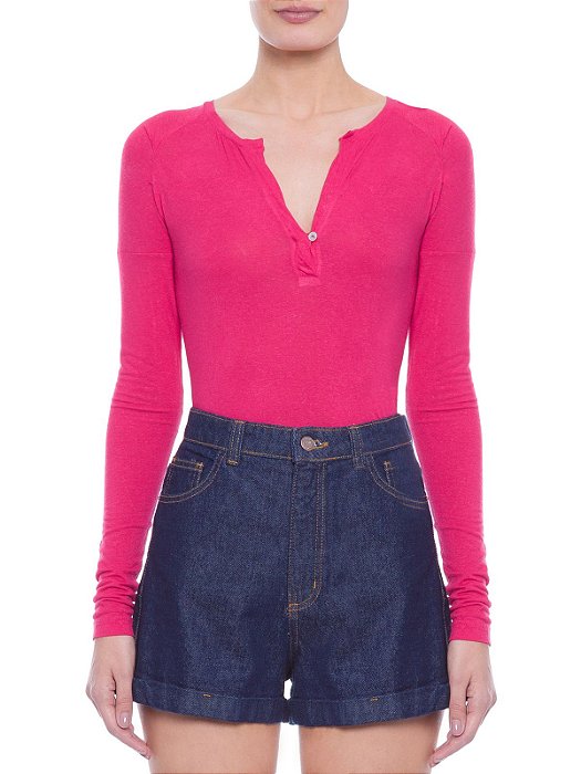 Blusa Animale Rosa Raglan