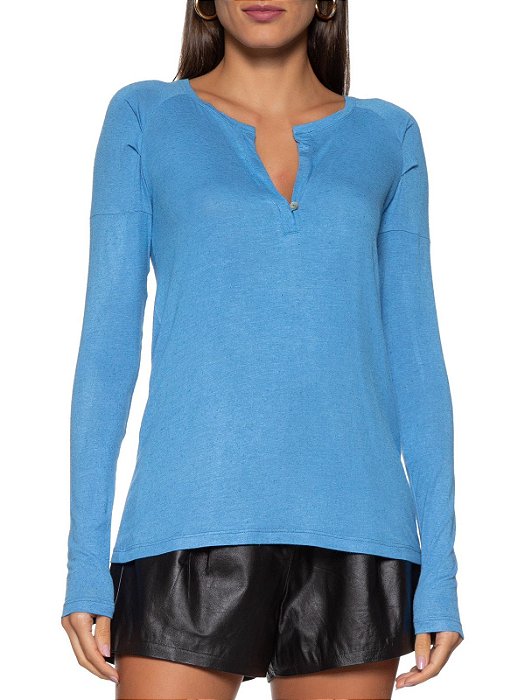 Blusa Animale Azul Raglan