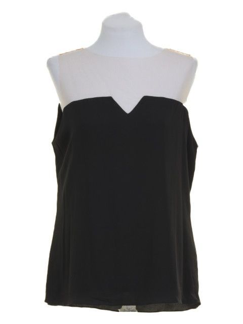 Blusa Bobô Preta Tule Ombro