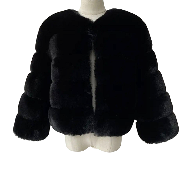 Casaco Bhava Preto Fur