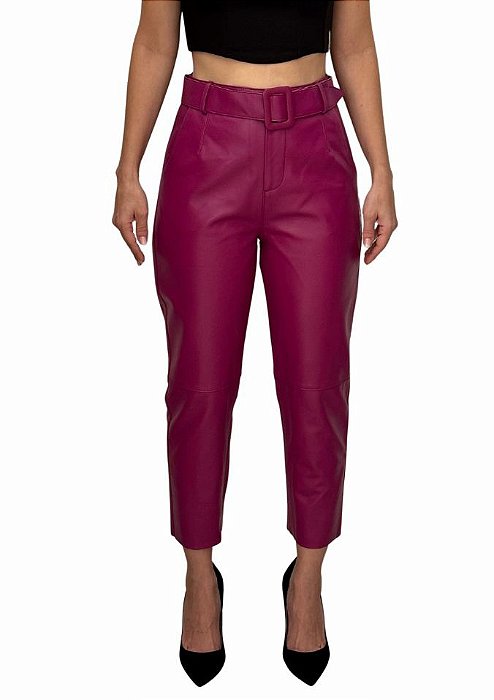 Calça Bhava Rosa - Fucsia Couro