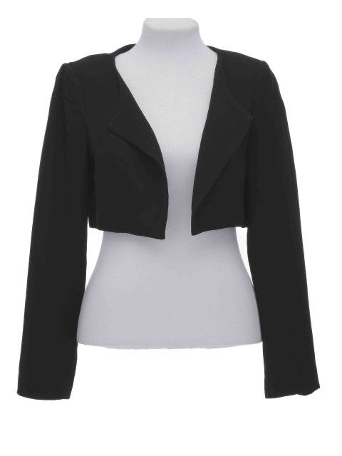 Blazer Cropped Daslu Preto