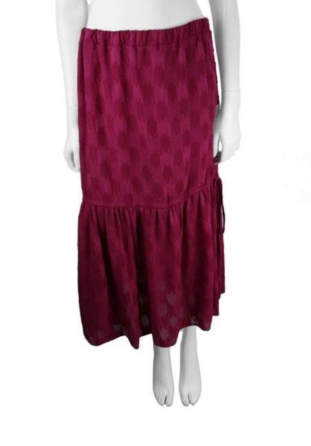 Conjunto Saia Longa + Blusa Mixed Cereja