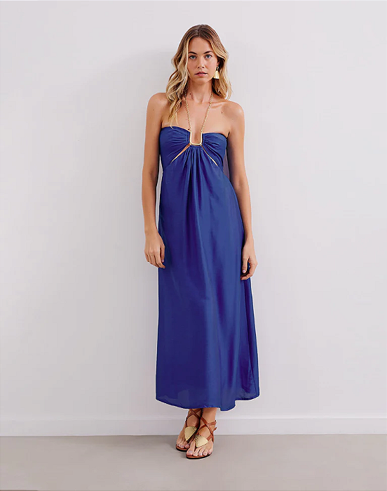 Vestido VIX Azul Royal Corrente