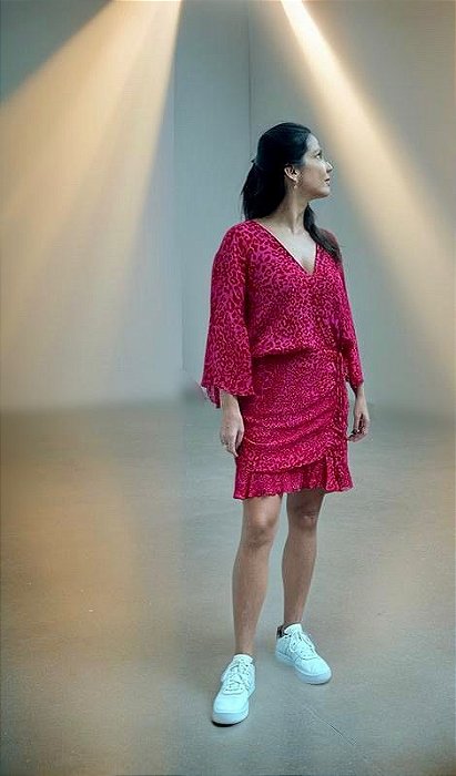Vestido Le Lis Blanc Rosa Seda