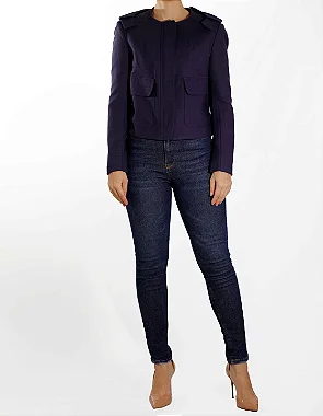 Casaqueto NK Azul Marinho Bolsos