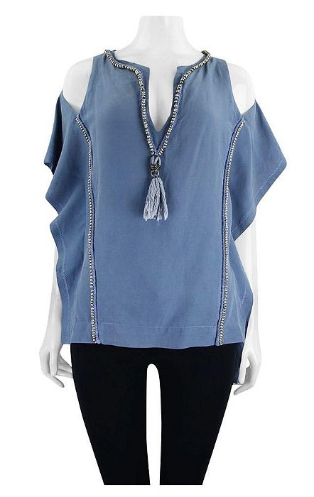 Blusa Cris Barros Azul