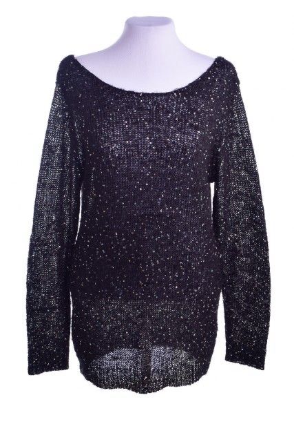 Blusa Costume Preta Paetês