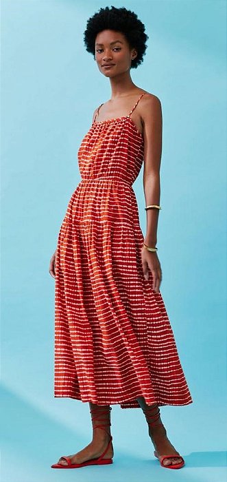 Vestido Andrea Marques Vermelho Estampa