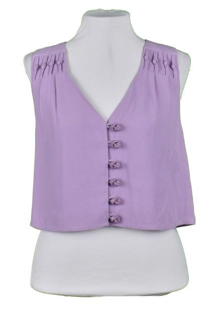Blusa Cropped Lolita Lilás