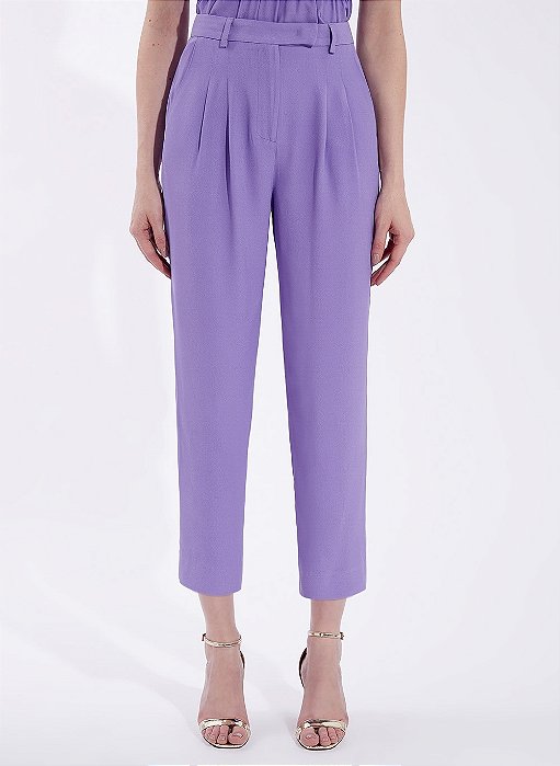 Calça Bobô Crepe Lilás