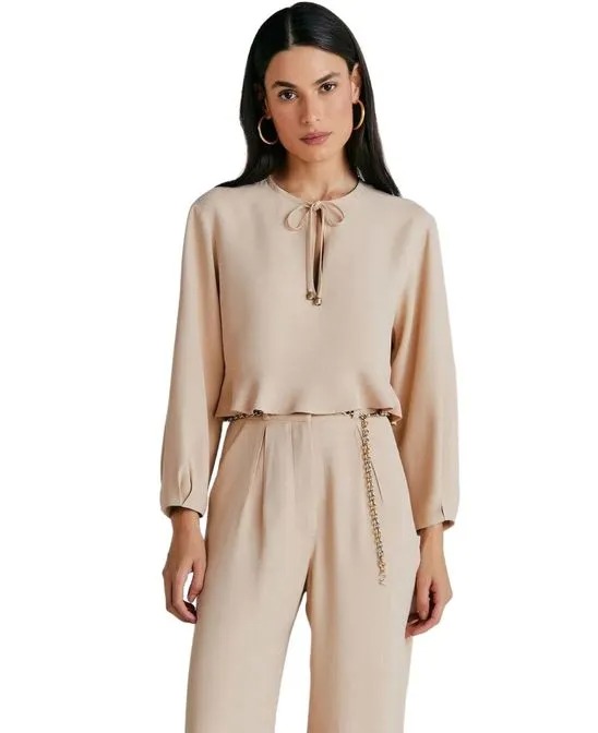 Cropped NV Modelo Cristal Bege Taupe