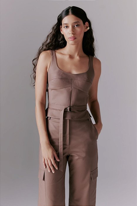 Top Andrea Marques Toffee Com Cinto