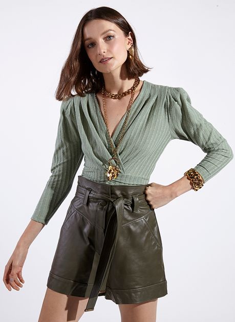 Blusa Bobô Modelo Santi Verde