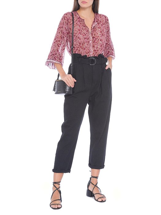 Blusa Ateen Estampa Kiara Lurex