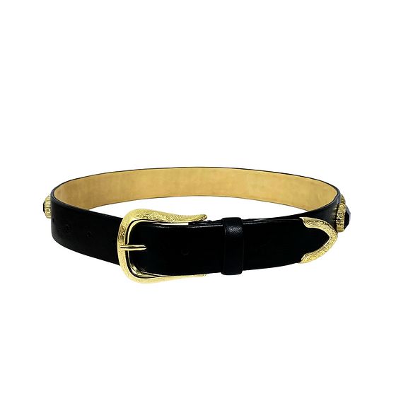 Cinto Taille Brand Preto Pedras