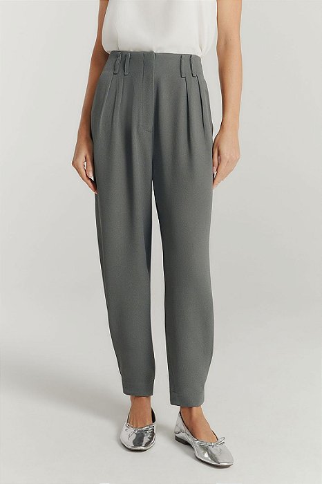 Calça NV Cinza Modelo Lavínia