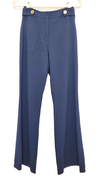 Calça Le Lis Blanc Azul Petróleo Botões