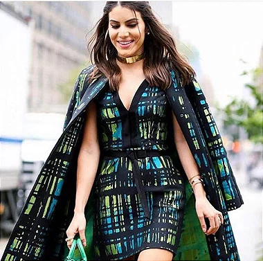 Sobretudo Furstenberg Estampado em Tons de Verde