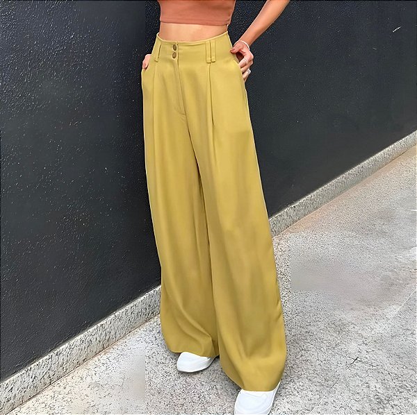 Calça NV Verde Modelo Rafaela