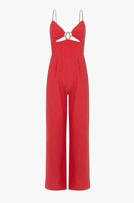 Macacão VIX Vermelho - Rosa Modelo Adalia