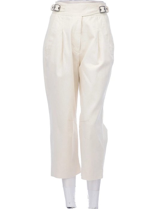 Calça Animale Offwhite Brim Fivelas Laterais