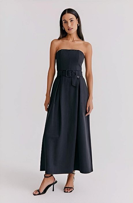 Vestido NV Preto Modelo Jasmine