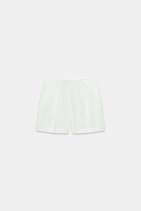 Short Zara Branco de Linho