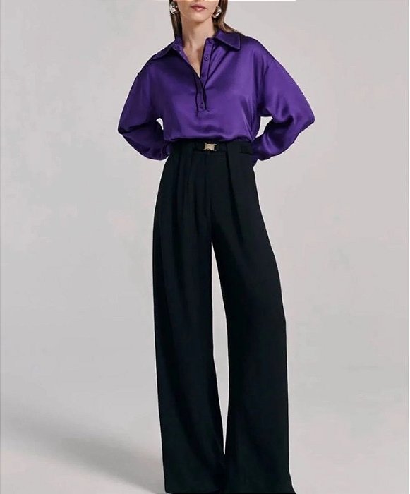 Calça NV Preta Modelo Emília