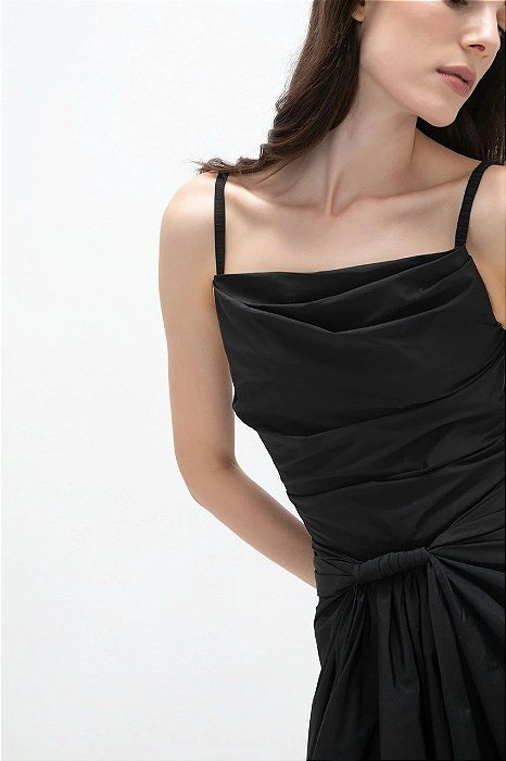 Blusa Cris Barros Preta Modelo Maira