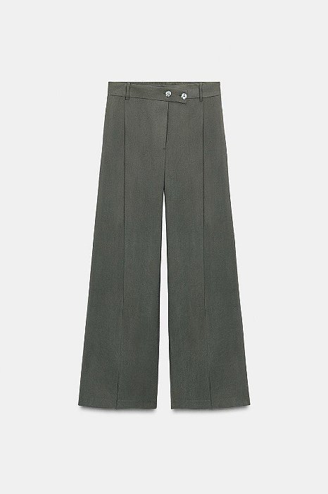 Conjunto Zara Calça + Colete Cinza