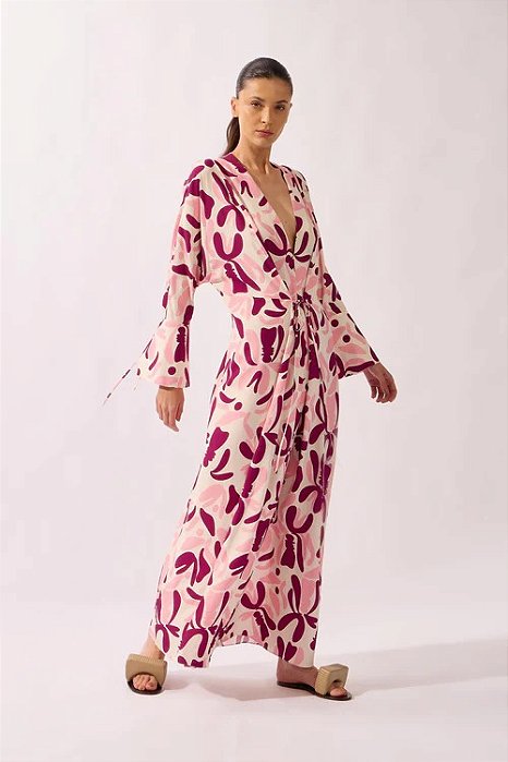 Vestido Longo Adriana Degreas Estampado