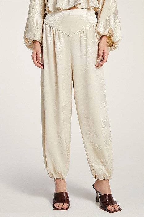 Calça NV Bege Modelo Maju
