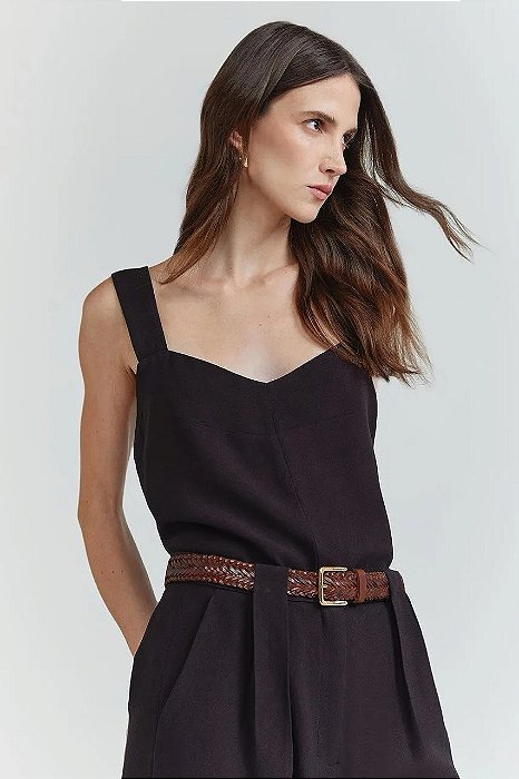 Blusa NV Marrom Modelo Celia