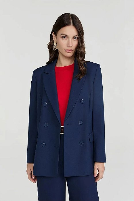 Blazer NV Azul Marinho Modelo Esther