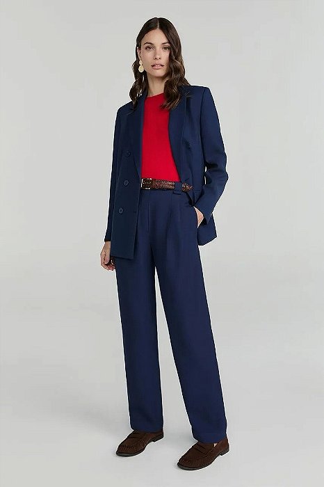 Conjunto NV Calça + Blazer Azul Marinho