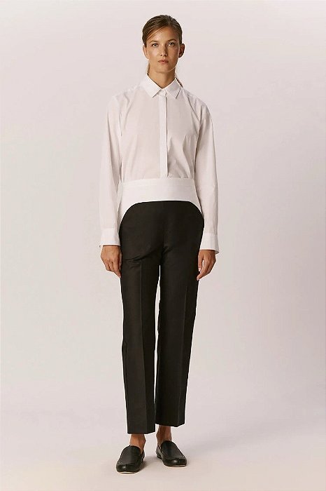 Calça Andrea Marquess Preta Alfaiataria