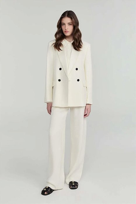Conjunto NV Calça + Blazer Offwhite